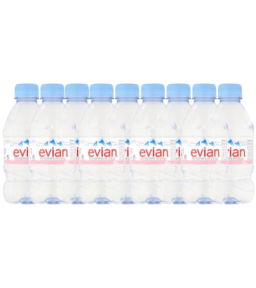 Evian Natural Mineral Water 24x33cl Bottles