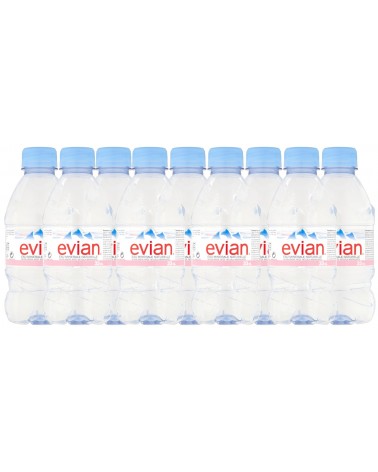 Evian Natural Mineral Water 24x33cl Bottles