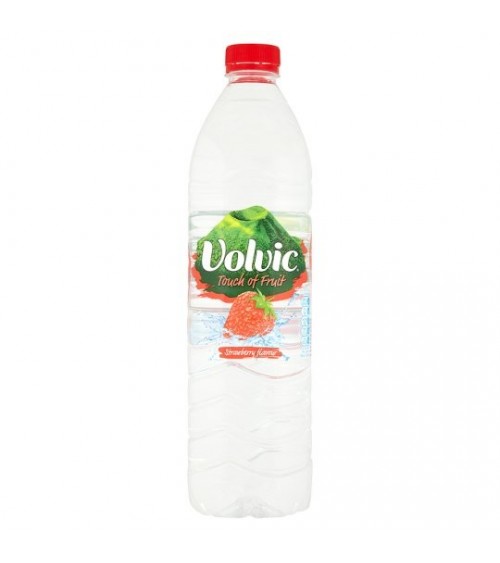 VOLVIC TOUCH OF FRUIT STRAWBERRY 6X1.5LITRE BOTTLES