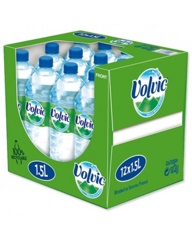 Volvic Natural Mineral Water 12x1.5 Litre Bottles