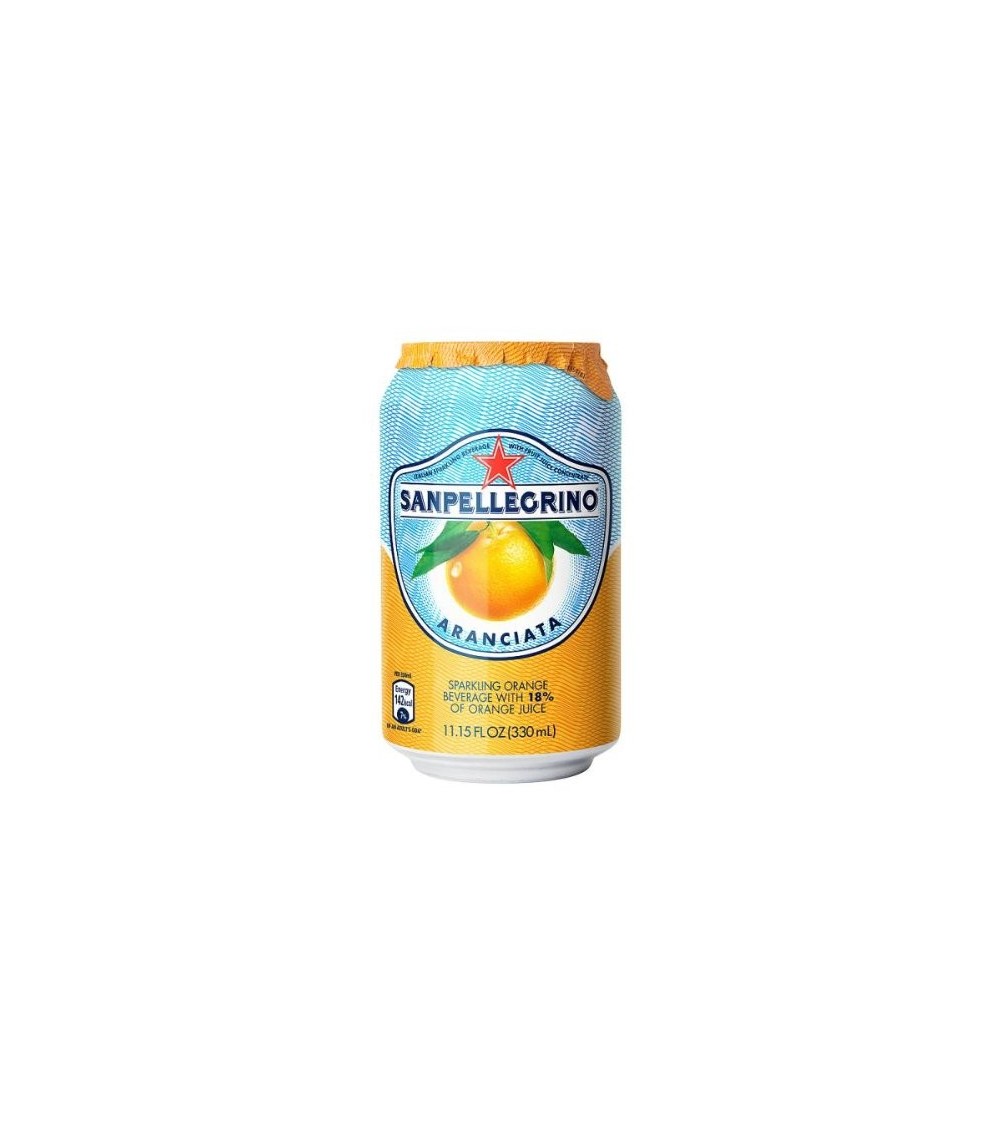 San Pellegrino Sparkling Aranciata Orange Juice (24 x 330ml Cans) 