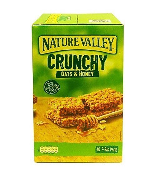 Nature Valley Crunchy Granola Bars Oats 'n' Honey 40 Pack 2 Bars Per Pack