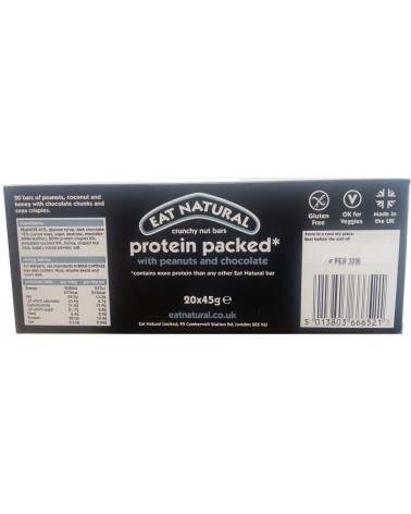 Eat Natural Protein Packed Bar 45g x 20 Large Pack New & Boxed