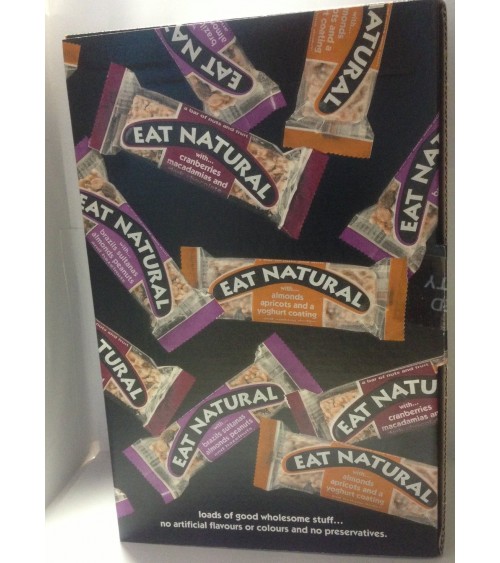 Eat Natural Mixed Box apricots, crunchy almonds and coconut 20 Bars 50gm