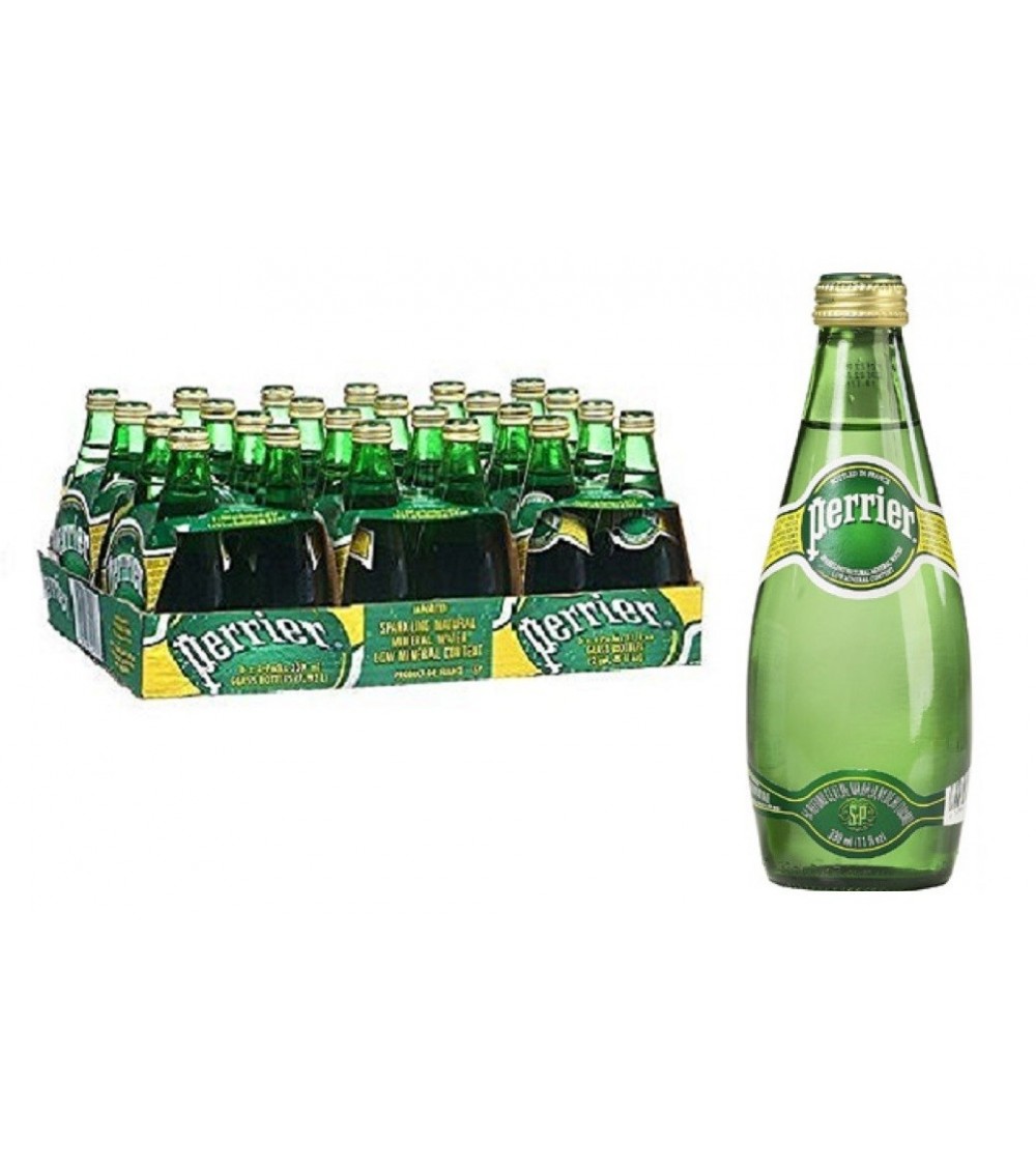 Perrier Sparkling Natural Mineral Water 330ML Pack of 24