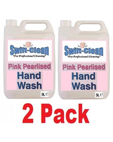 Swift Clean® Pink Perfumed Pearlised Hand Wash Soap Bulk 5 Litre pack of 2