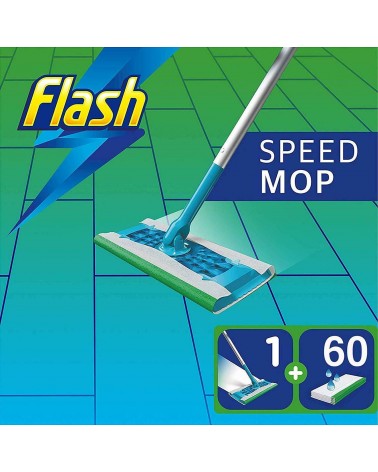 Flash Speedmop Giga Pack with 60 Wet Mopping Cloths 