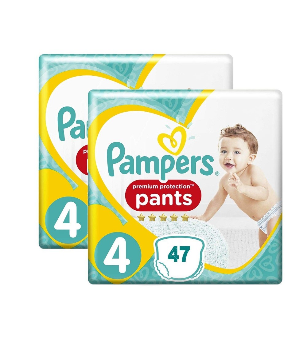 Premium Protection Pampers Pants Size 4 9 15 kg Nappies Pack of 2 x 47