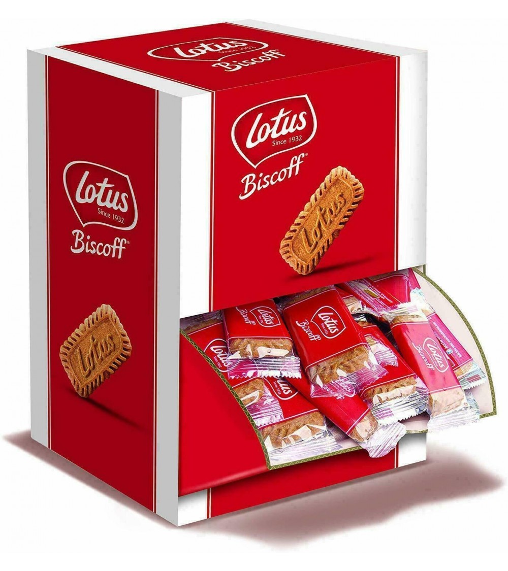 Lotus Biscoff Dispenser Box Individually Wrapped Caramelised Biscuits