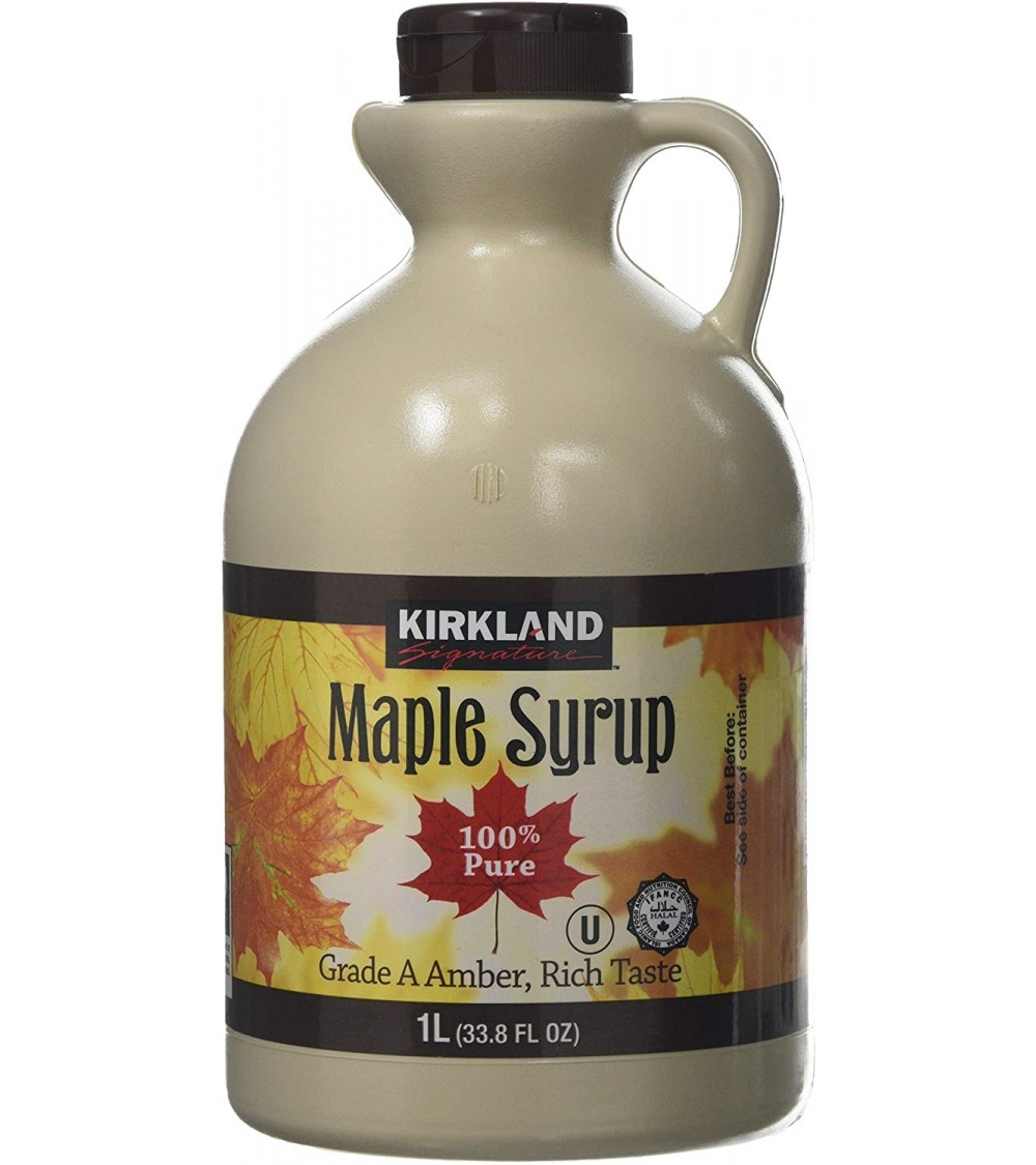 Kirkland Maple Syrup, 100 Pure and Natural 1L Authentic Canadian