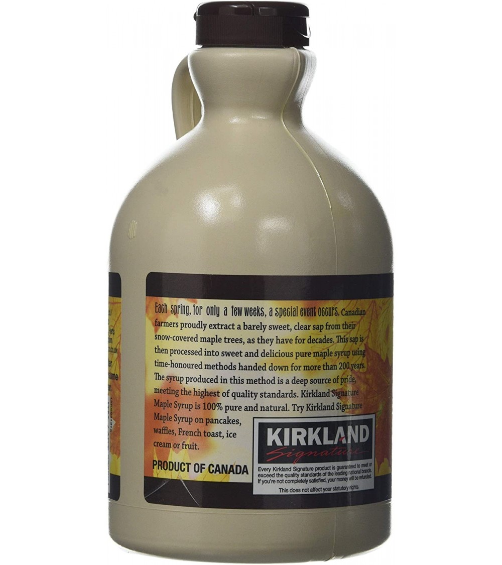 Kirkland Maple Syrup, 100 Pure and Natural 1L Authentic Canadian Goodness