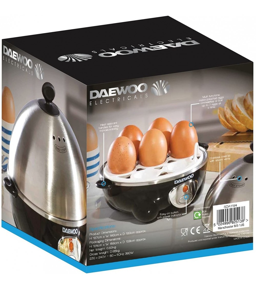 Daewoo SDA1194 360W Compact Egg & Omelette Cooker
