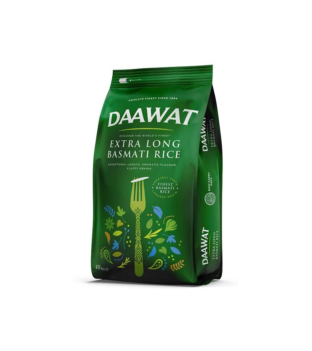 Daawat Extra Long Basmati Rice Superior Quality, Fragrant Aroma 10kg