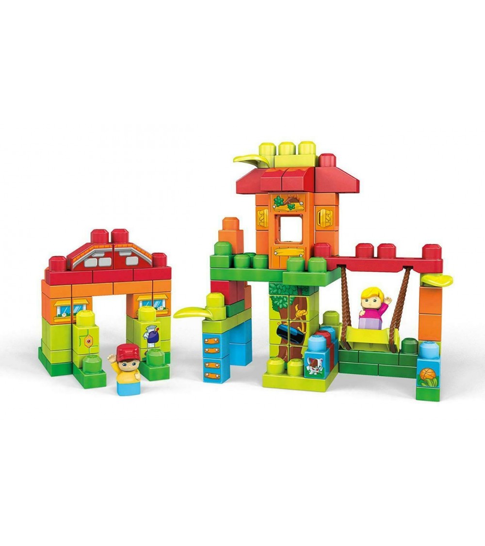 Fisher Price Mega Bloks Treehouse Playdate With 2 Block Buddies 120 Pc