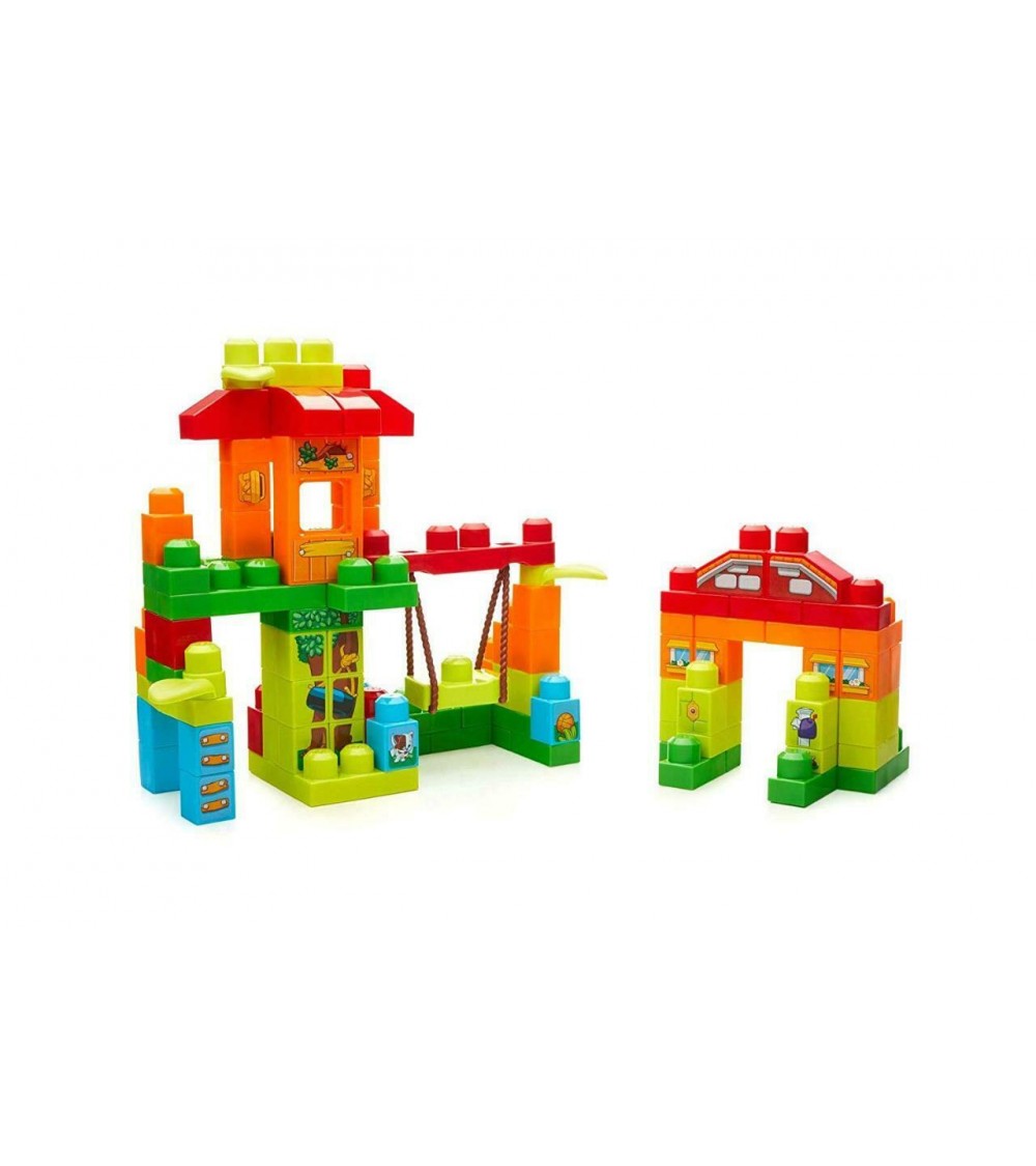 Fisher Price Mega Bloks Treehouse Playdate With 2 Block Buddies 120 Pc
