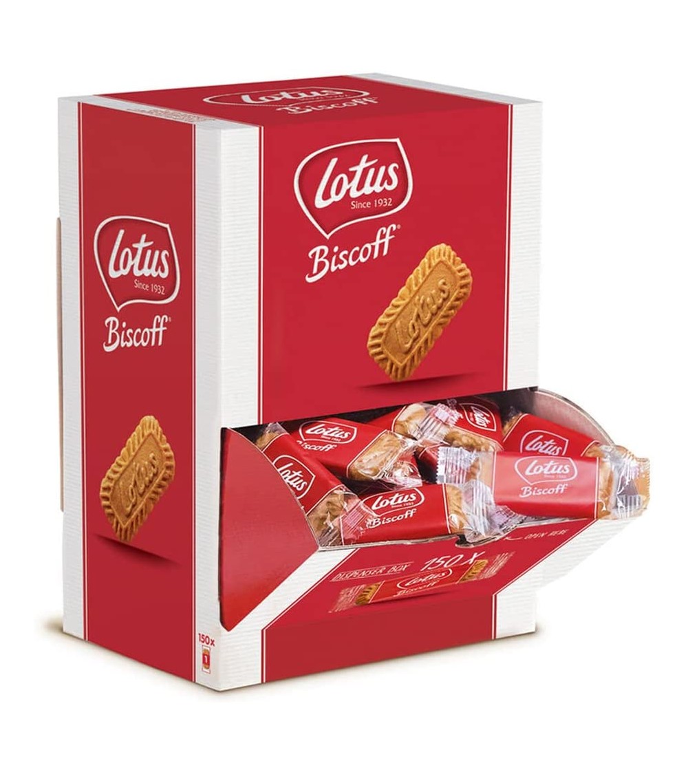 Lotus Biscoff Dispenser Box Individually Wrapped Caramelised Pack of