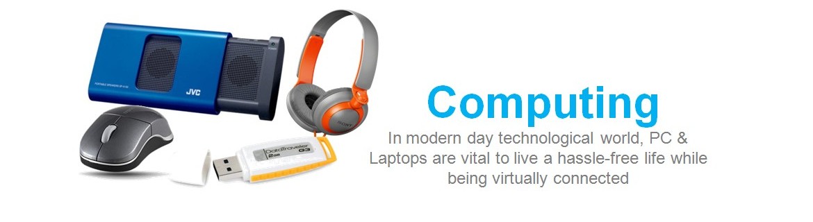 Computer Accessories such as Webcams, Keyboards, USB Drives, Wireless Mouses, Headphones etc